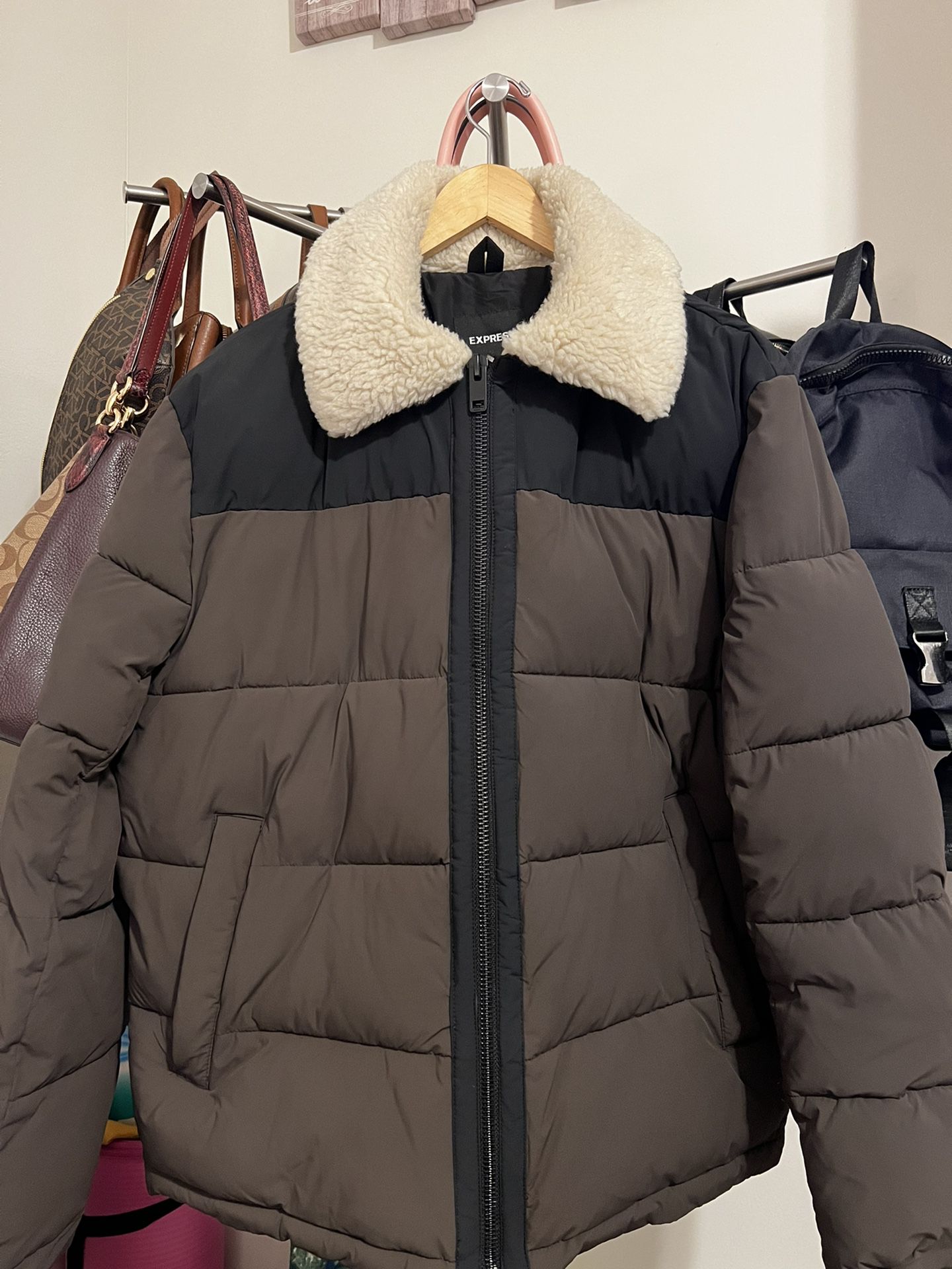 Mens’s Sherpa Puffer Jacket