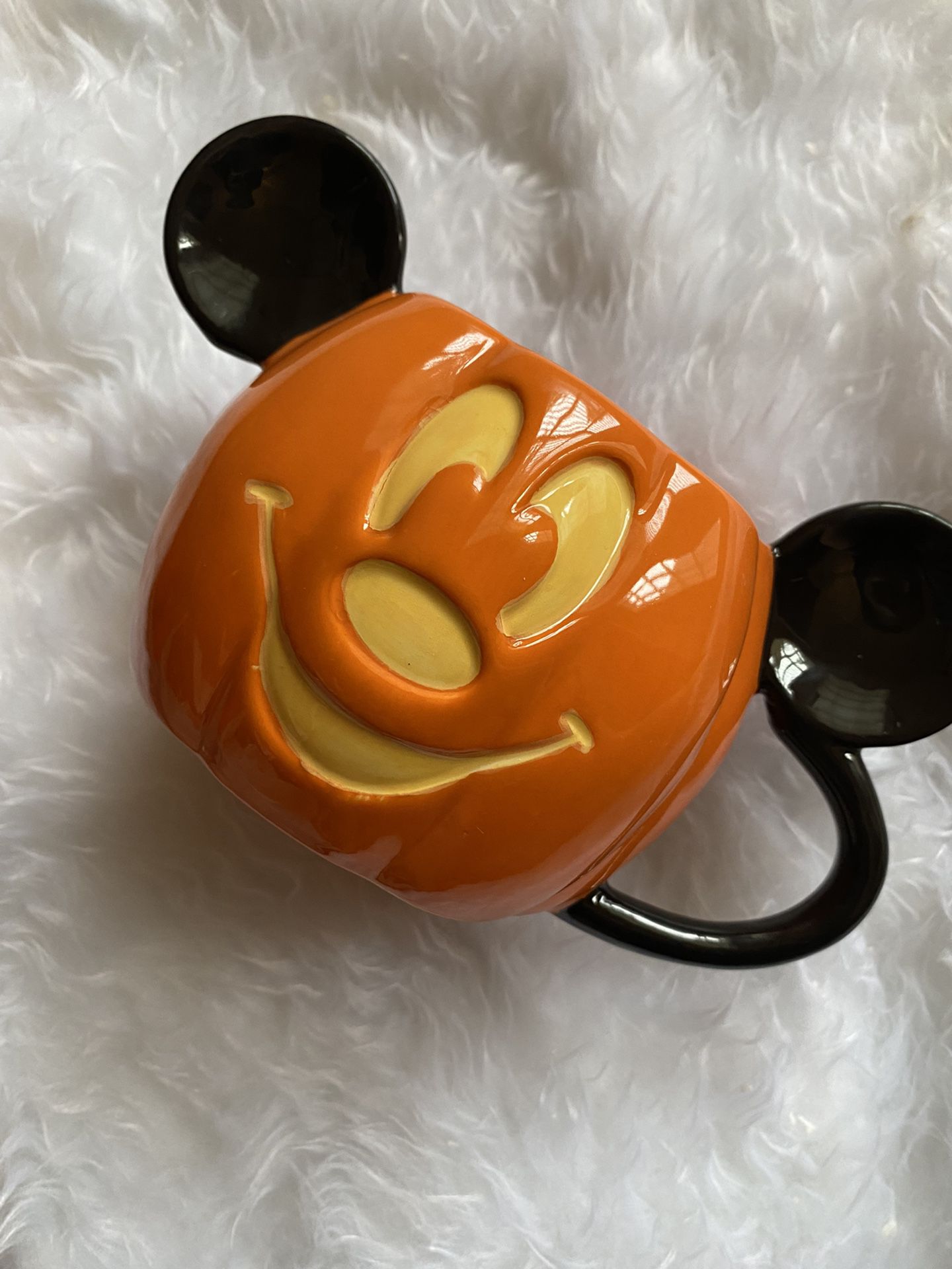 DISNEY Mickey Mouse Pumpkin Mug New