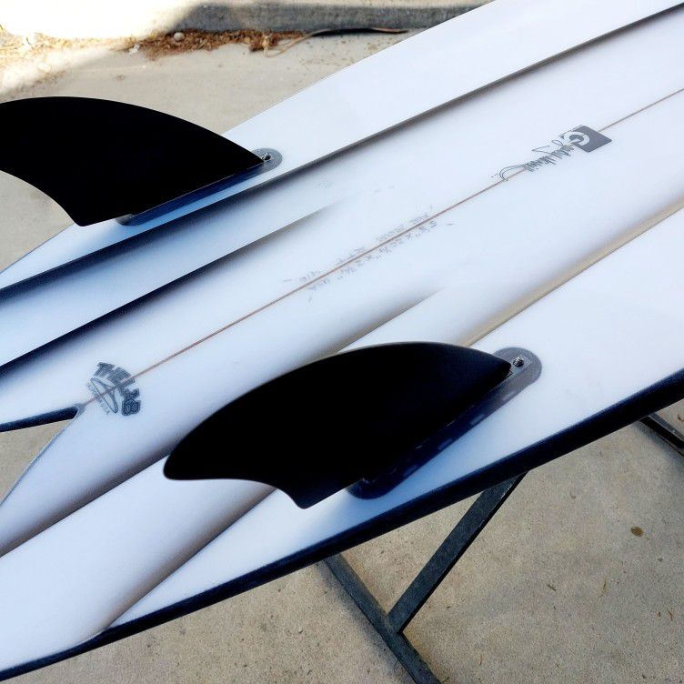 TERRAMAR SURFCO FUTURE/FCS2 BASEK2 GLASS FLEX TWIN SURFBOARD FINS