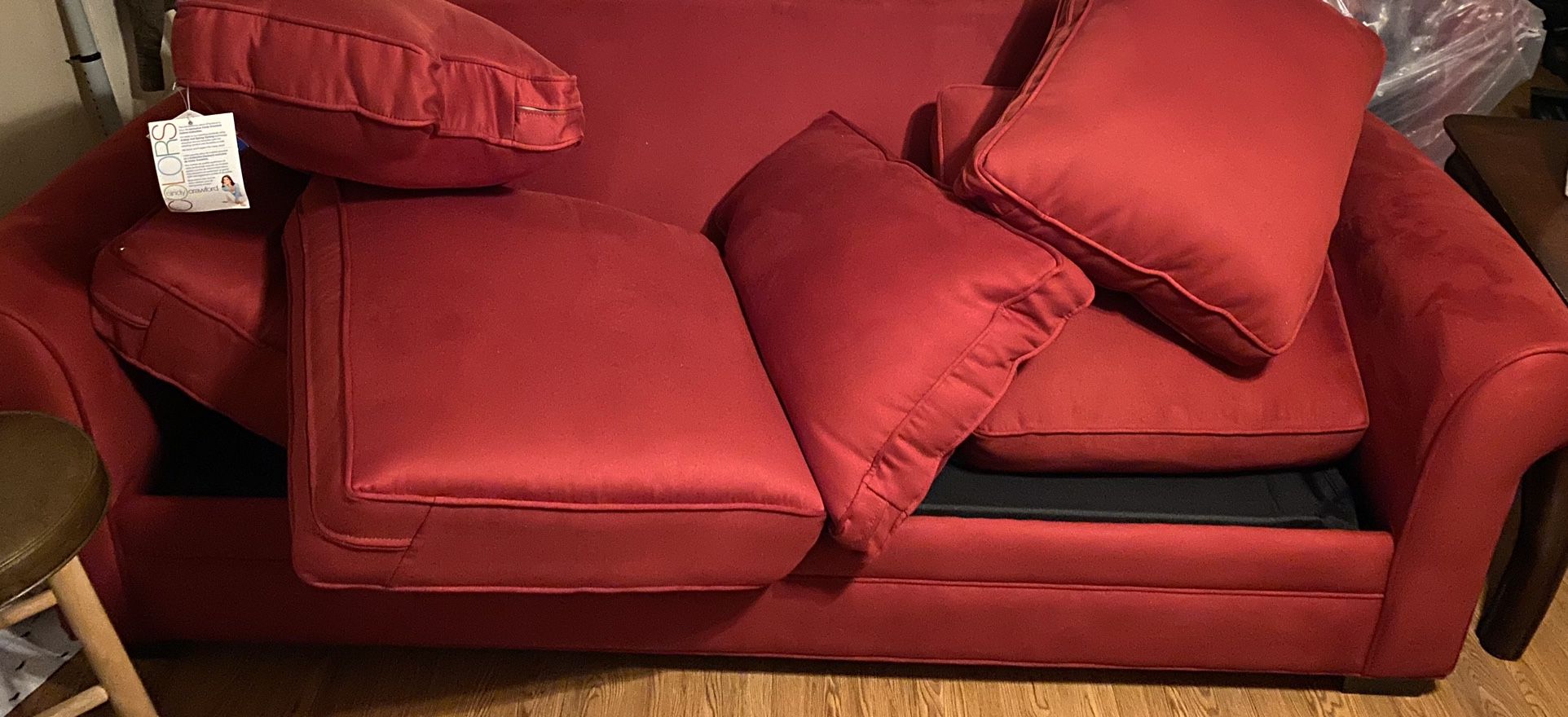 Red Pullout Sofa