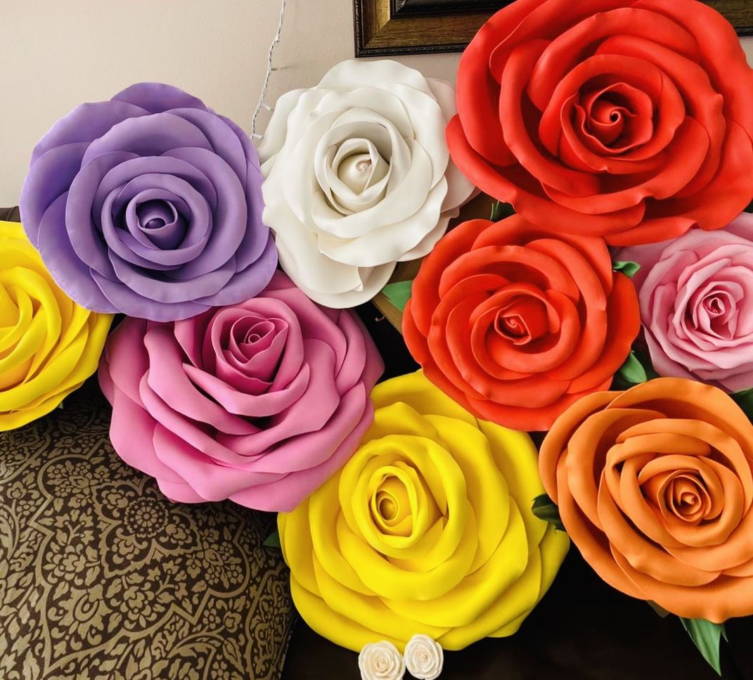 Giant Roses for Wall decor/Backdrop
