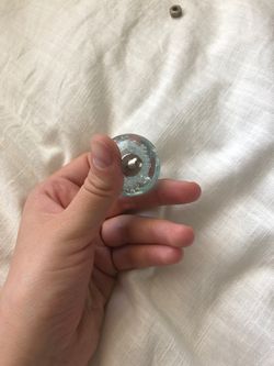 Blue bubble dresser knob Thumbnail