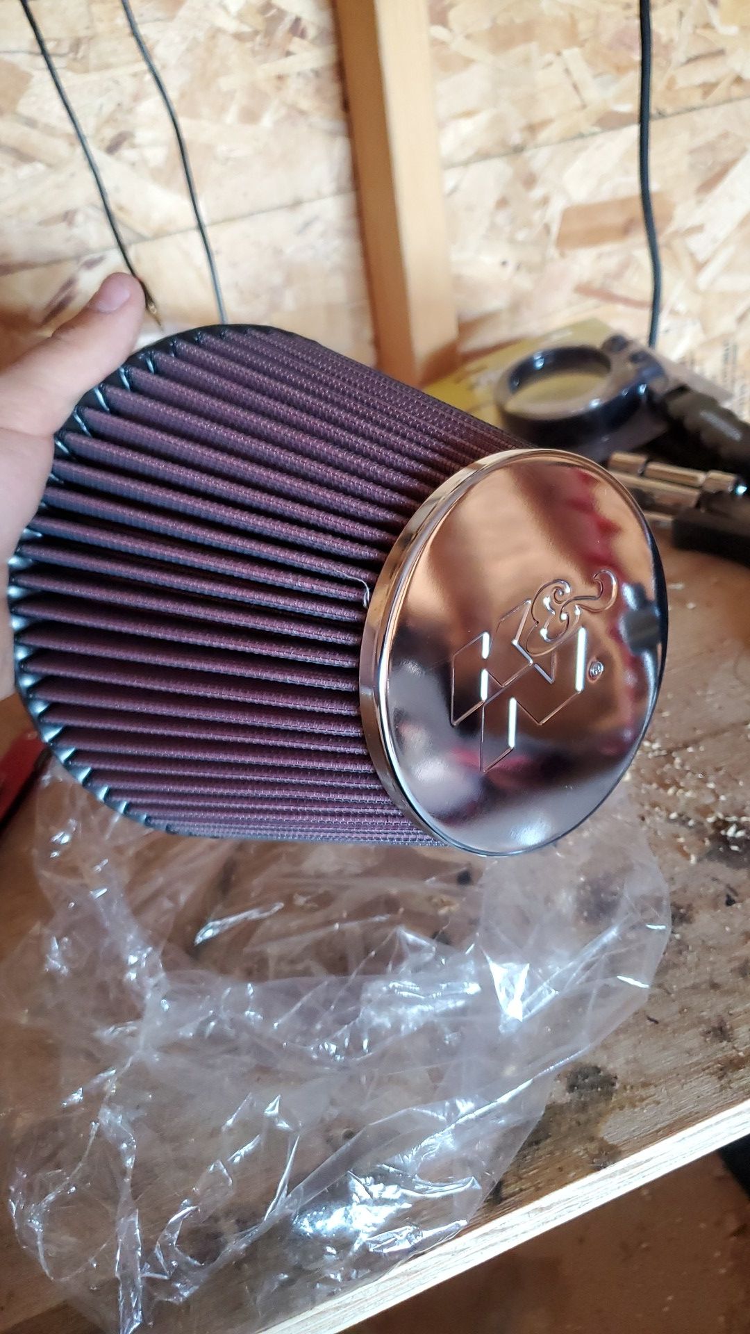 K&N 6" washable air filter