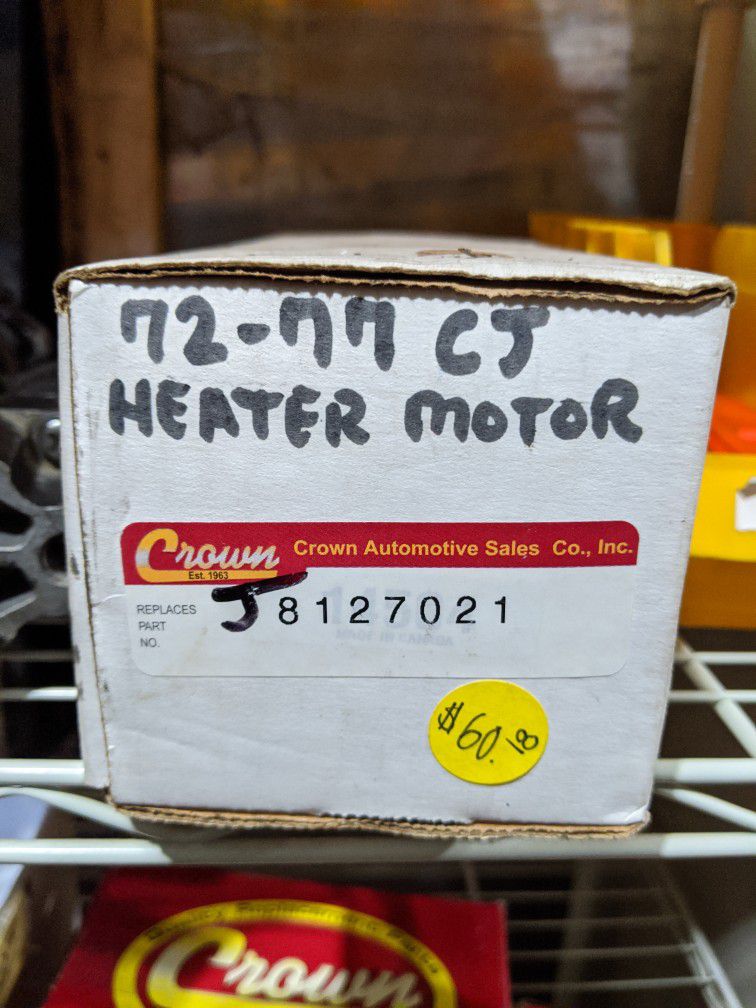 CJ Heater Motor