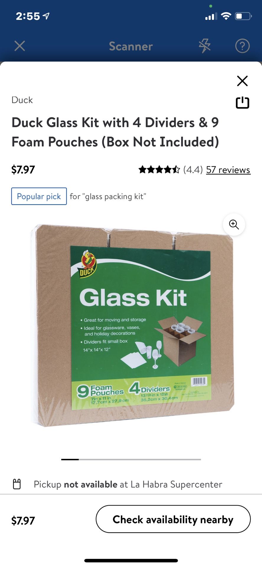 Glass Divider Kit Moving Supplies
