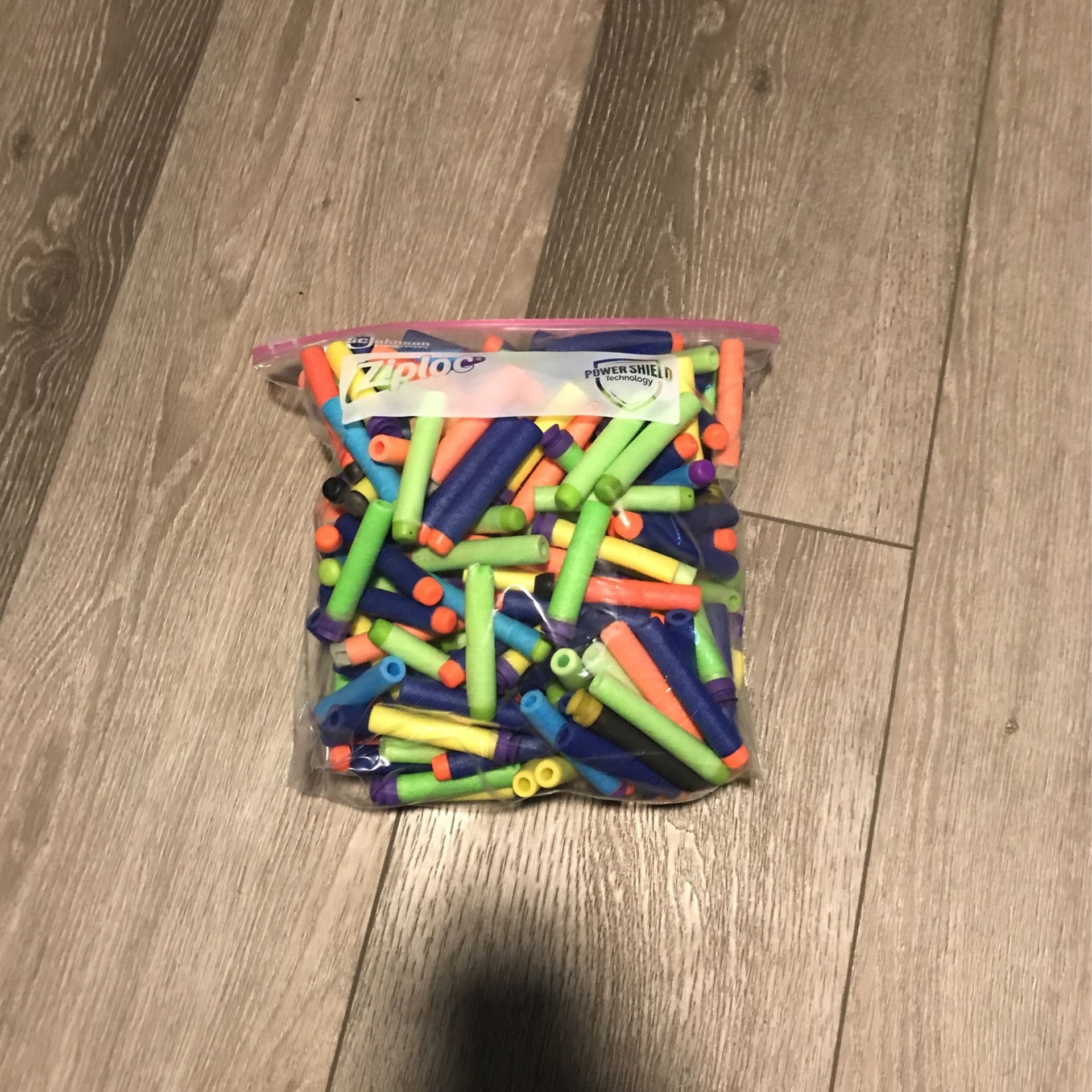 Big Ziploc Bag Full Of Nerf Bullets