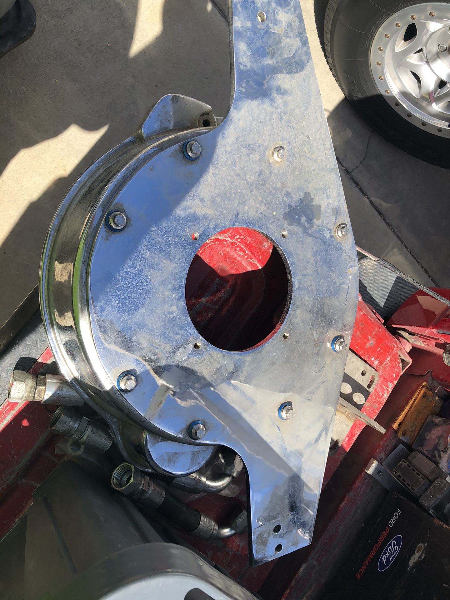 Jet boat Chevy bbc 454 496 engine mount flywheel cover for Sale in