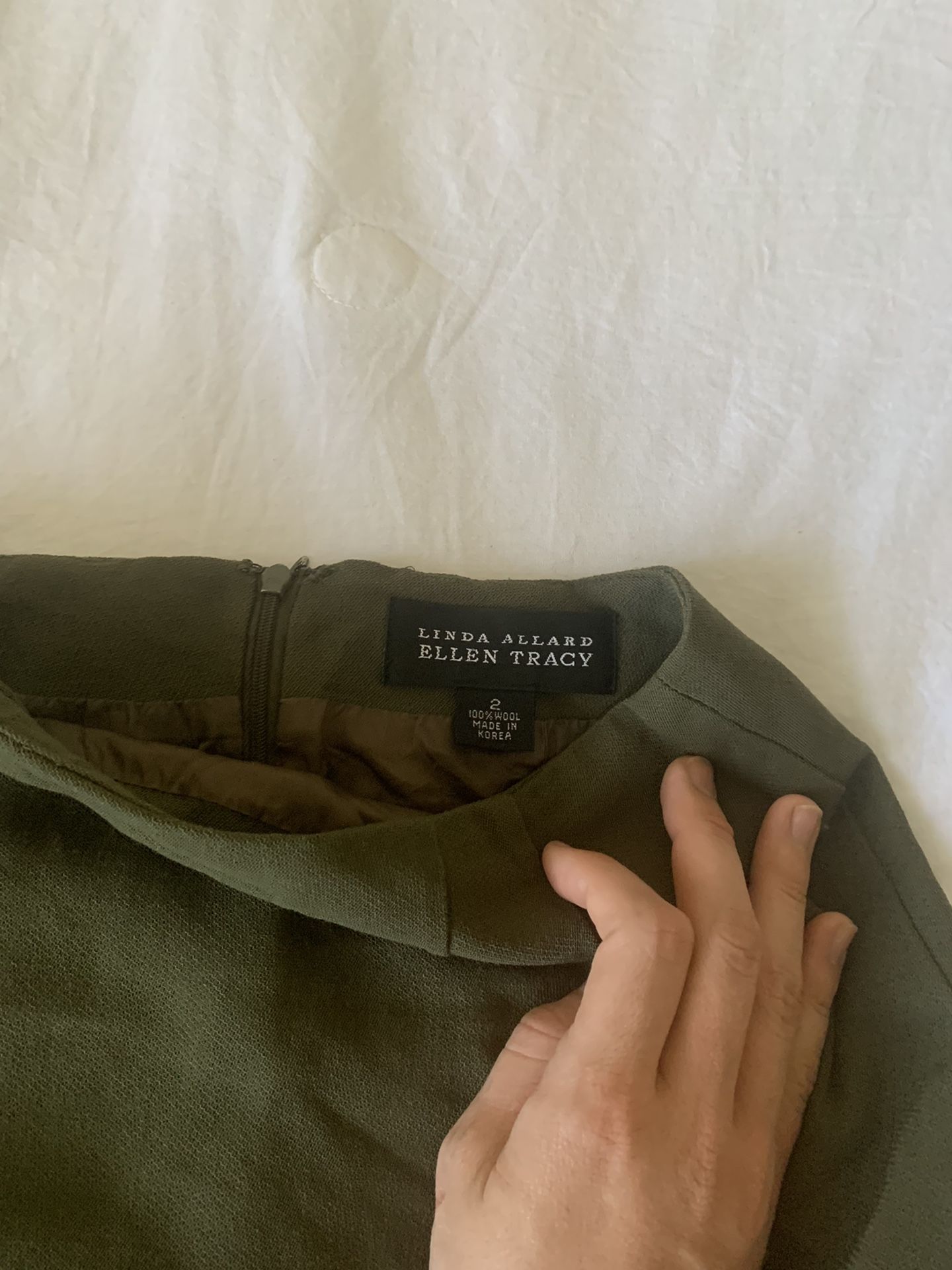 Olive Pencil Skirt