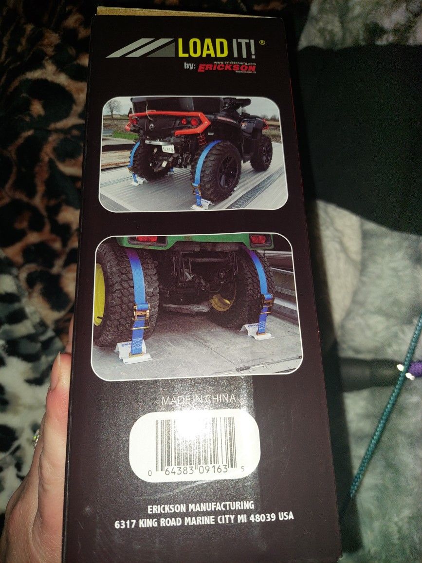 Wheel Chock And Strap Kit Car Protection / Safty