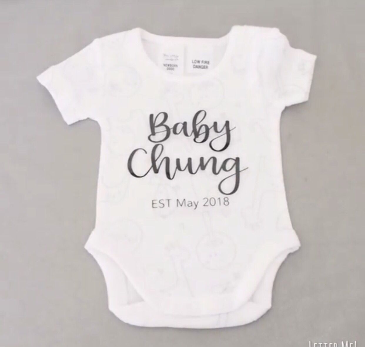 Personalized baby onesies