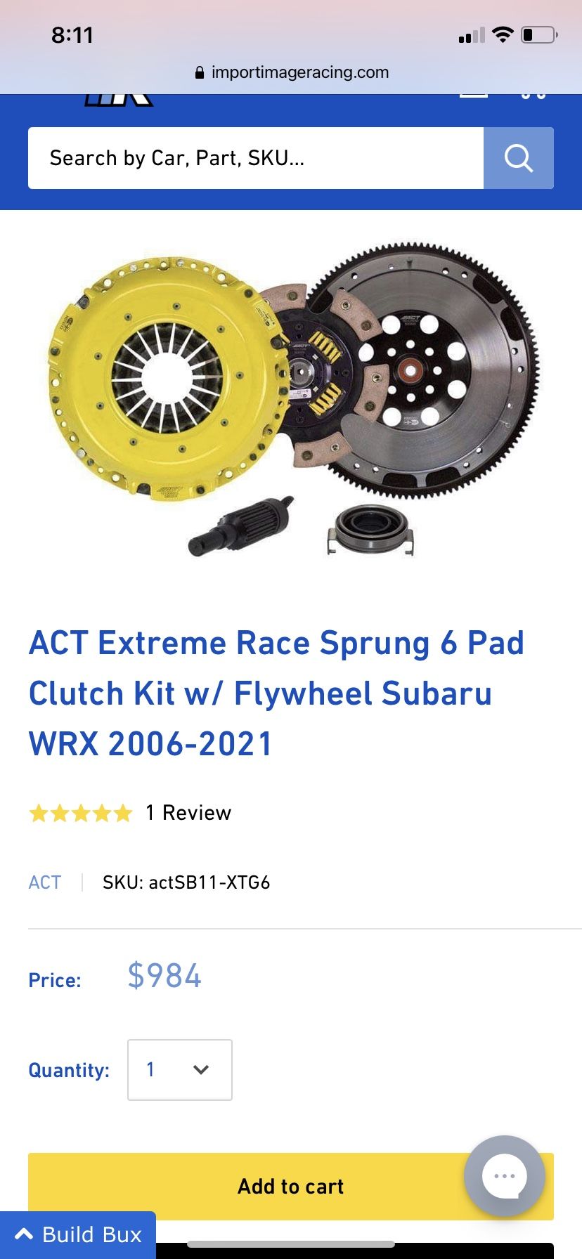 ACT clutch kit for 2015-2021 Subaru WRX