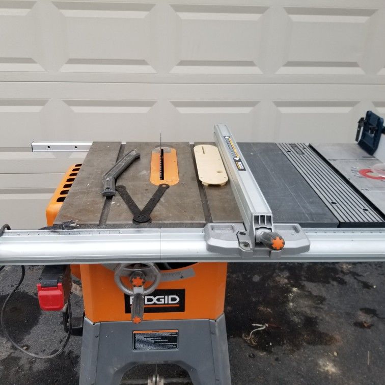 Used Ridgid R4512 10" Table Saw With Router Table for Sale in Phoenix, AZ OfferUp