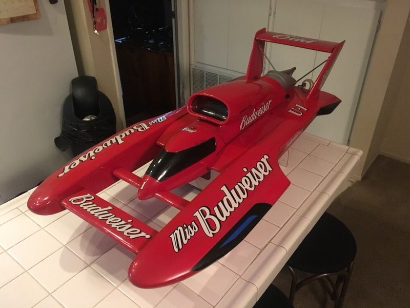 1/5 scale Miss Budweiser Hydro Boat Gas powered for Sale in Hemet, CA ...