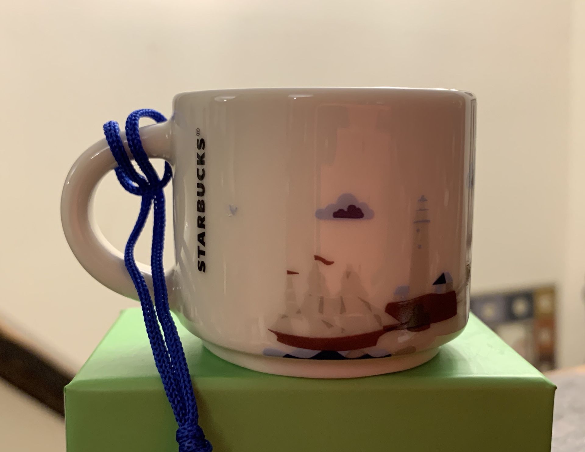 Starbucks BOSTON 2017 "You Are Here Collection" 2fl.oz. Ornament Coffee Mug Cup