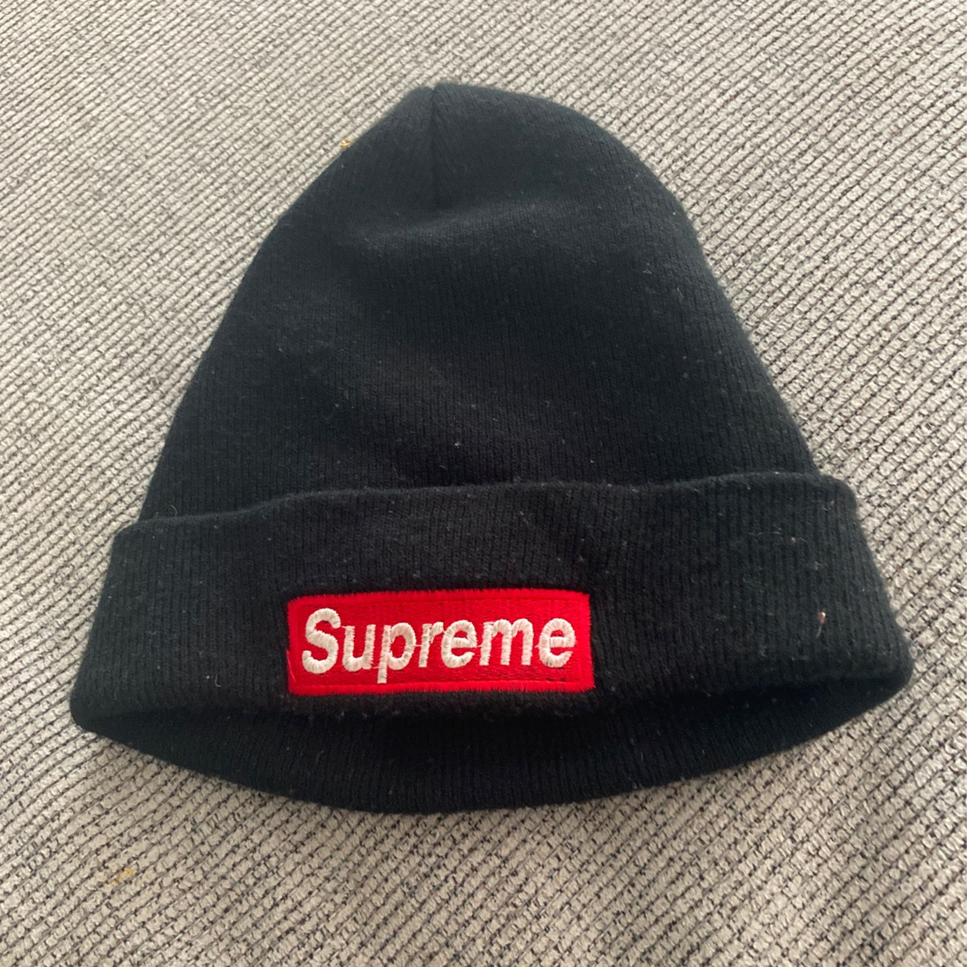 Black Supreme Beanie