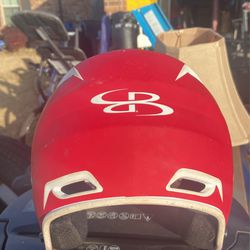 Boombah Batting Helmet-Red/white Thumbnail