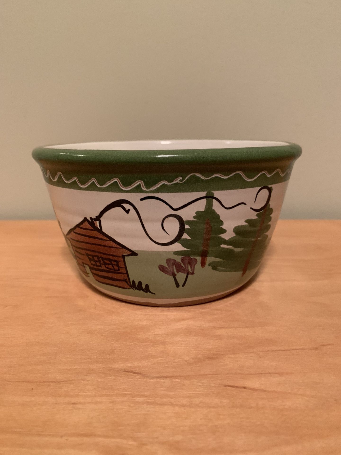 Collectible Pottery, 5-/2” Ceramic Bowl HandMade For Caribou Coffee