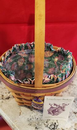 Longaberger Collectable Easter Basket, Circa. 1996 Thumbnail