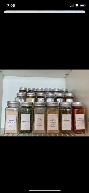 Custom made spice jars - Spices containers