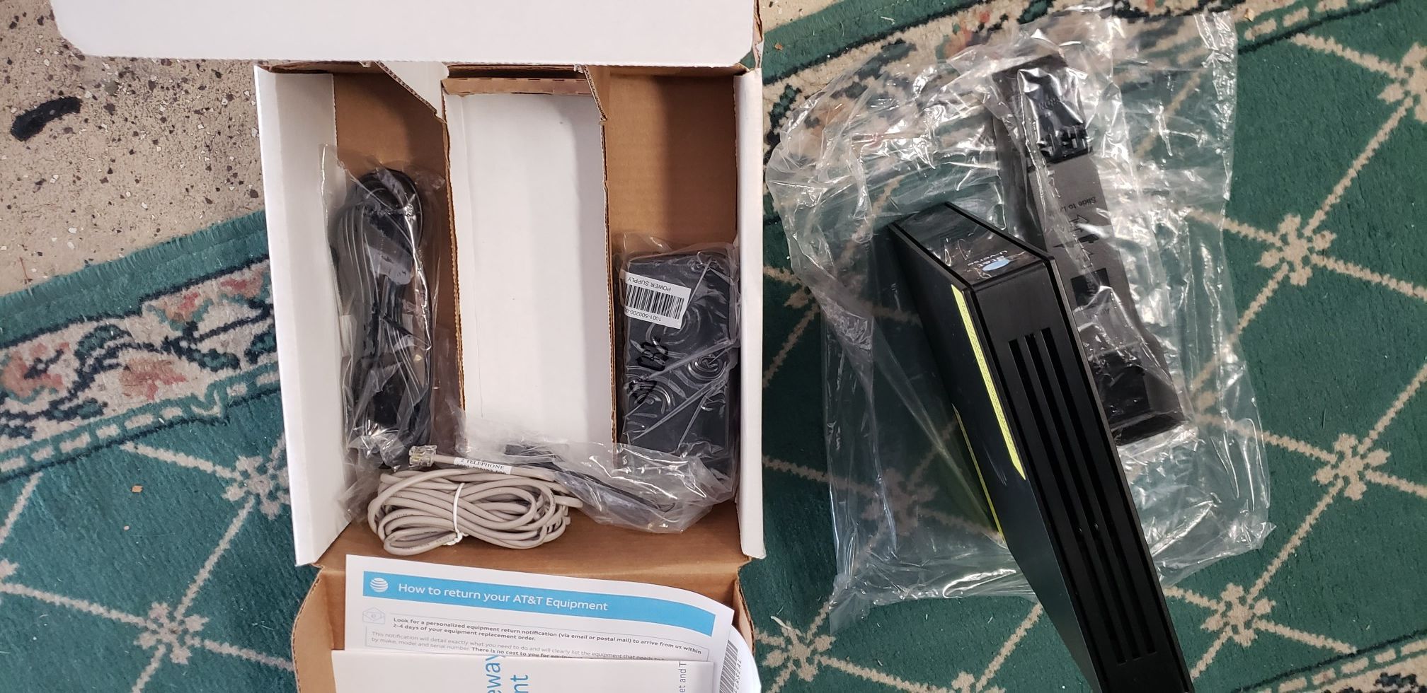 2wire Pace AT&T Uverse DSL Modem (3801HGV) Broadband Gateway