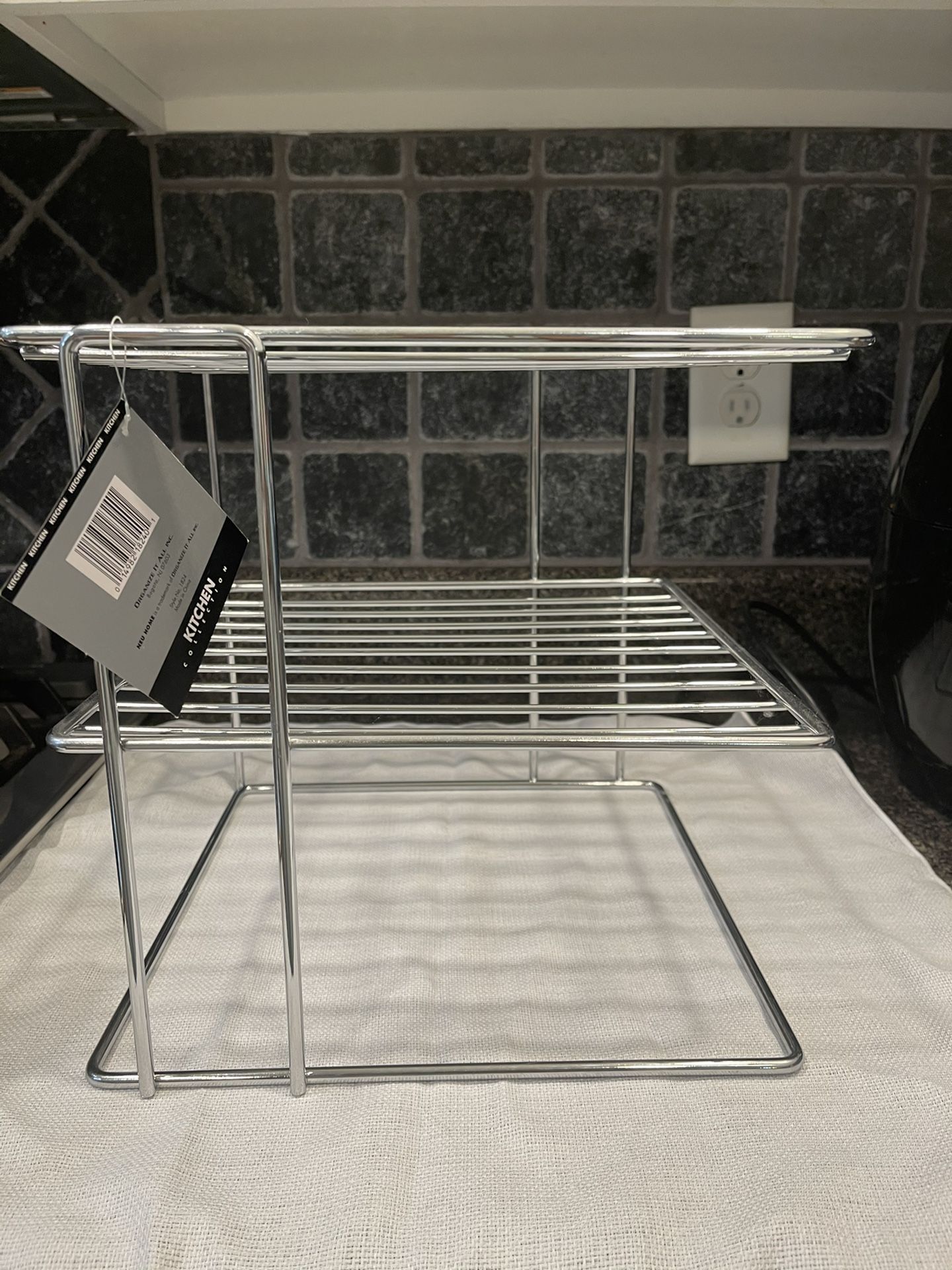 Wedt Elm Kitchen Collection Chrome Corner Shelf