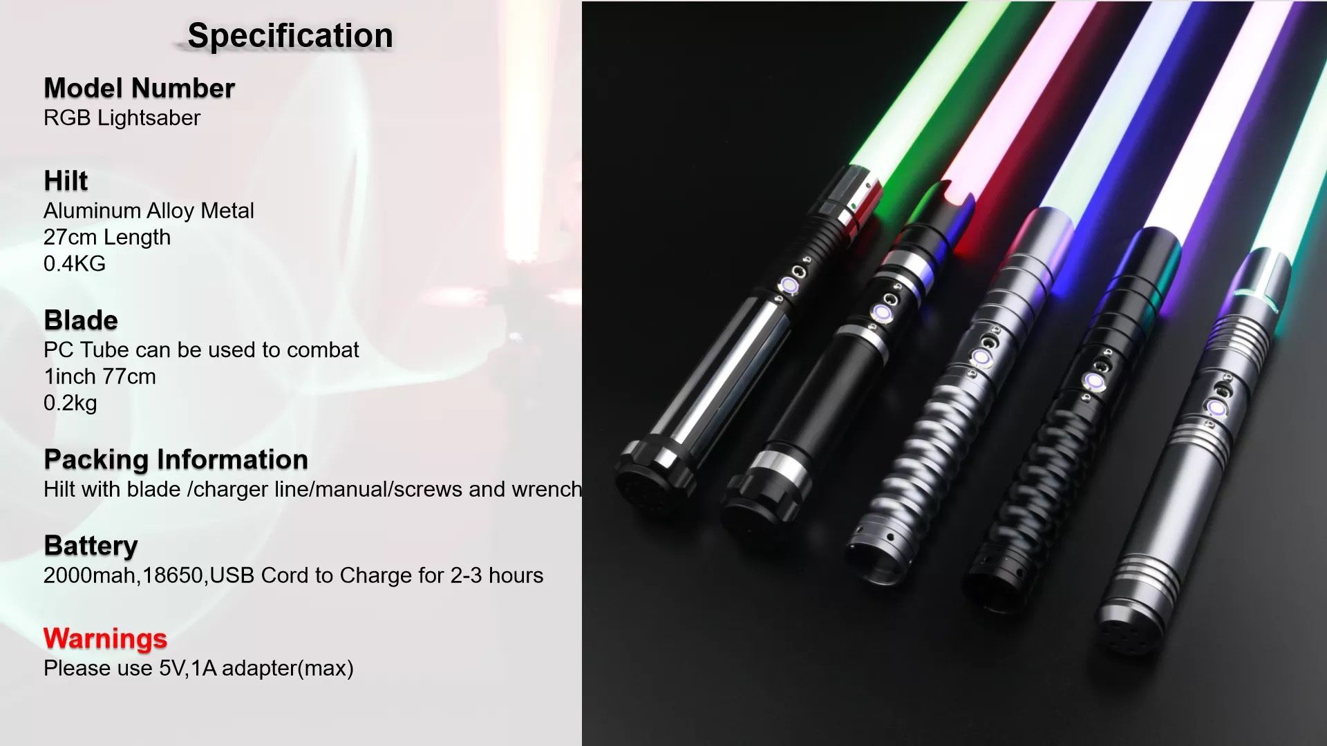 SaberFeast Lightsaber Smooth Swing Heavy Dueling