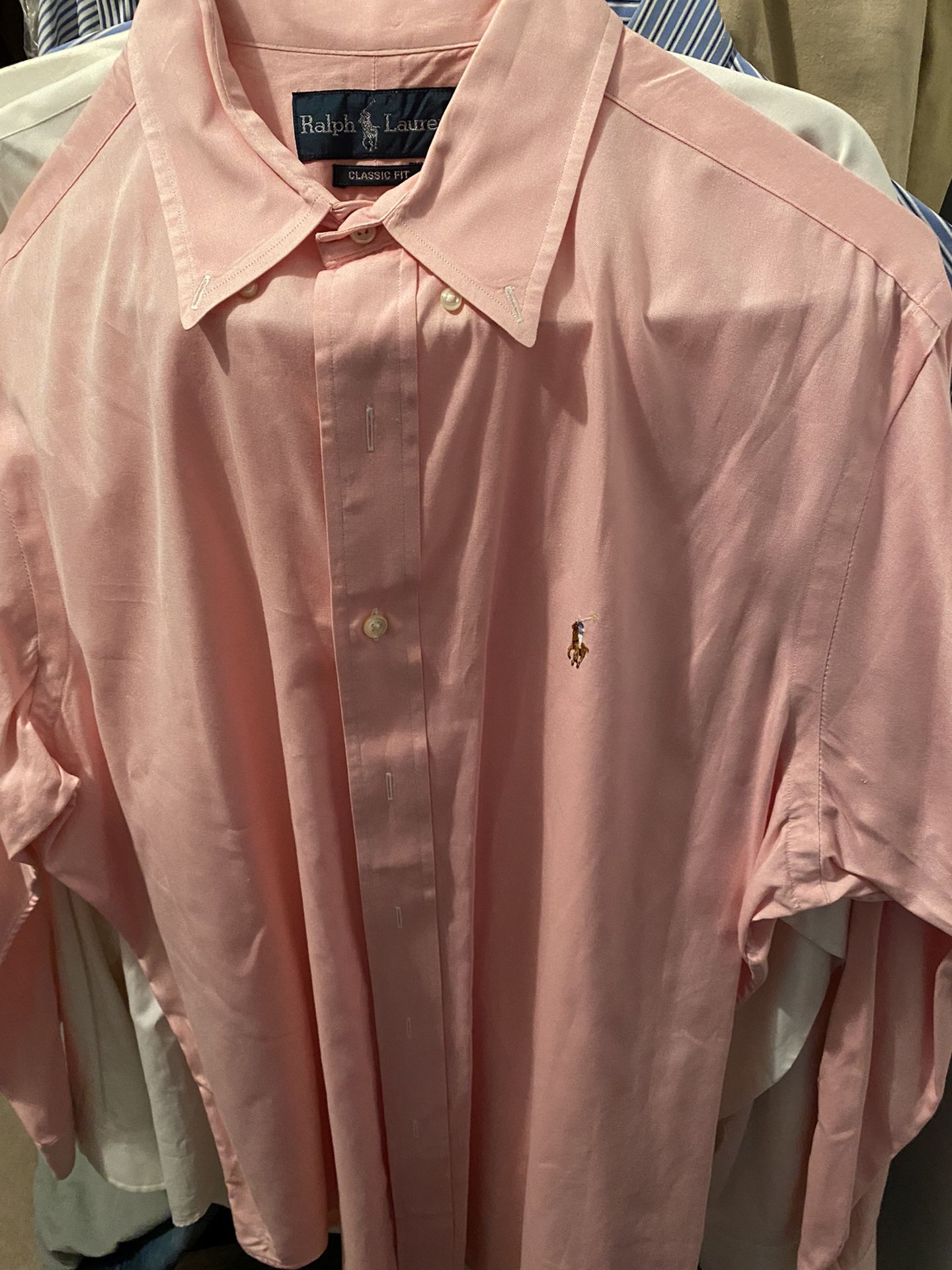 Ralph Lauren Polo Men’s Button Down Long Sleeve Dress Shirts - 5 EA