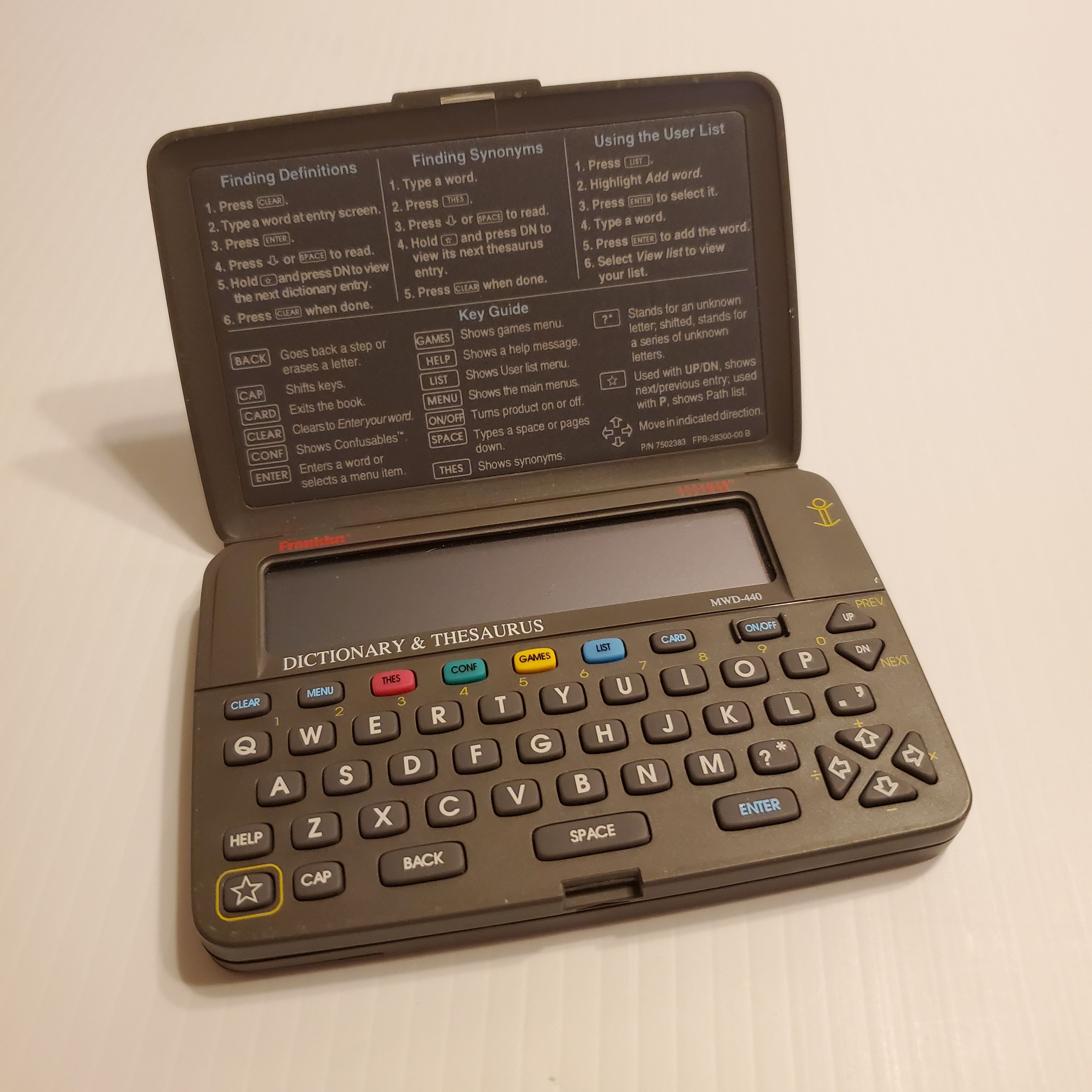 Franklin Bookman Dictionary & Thesaurus MWD440 for Sale in Campbell, CA OfferUp