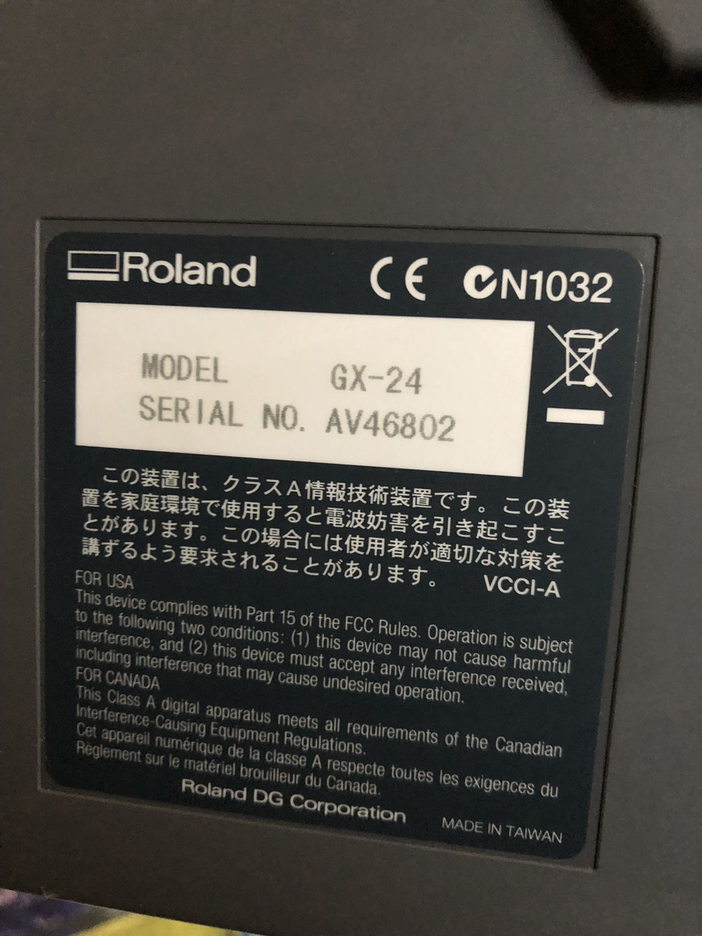 Roland Camm-1 Servo Vinyl Cutter/Plotter