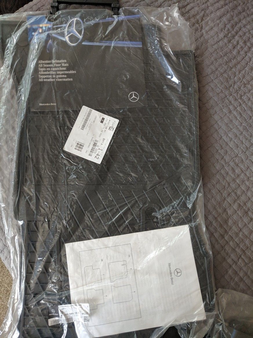 Mercedes C(contact info removed)-2020 Original Floor Mats