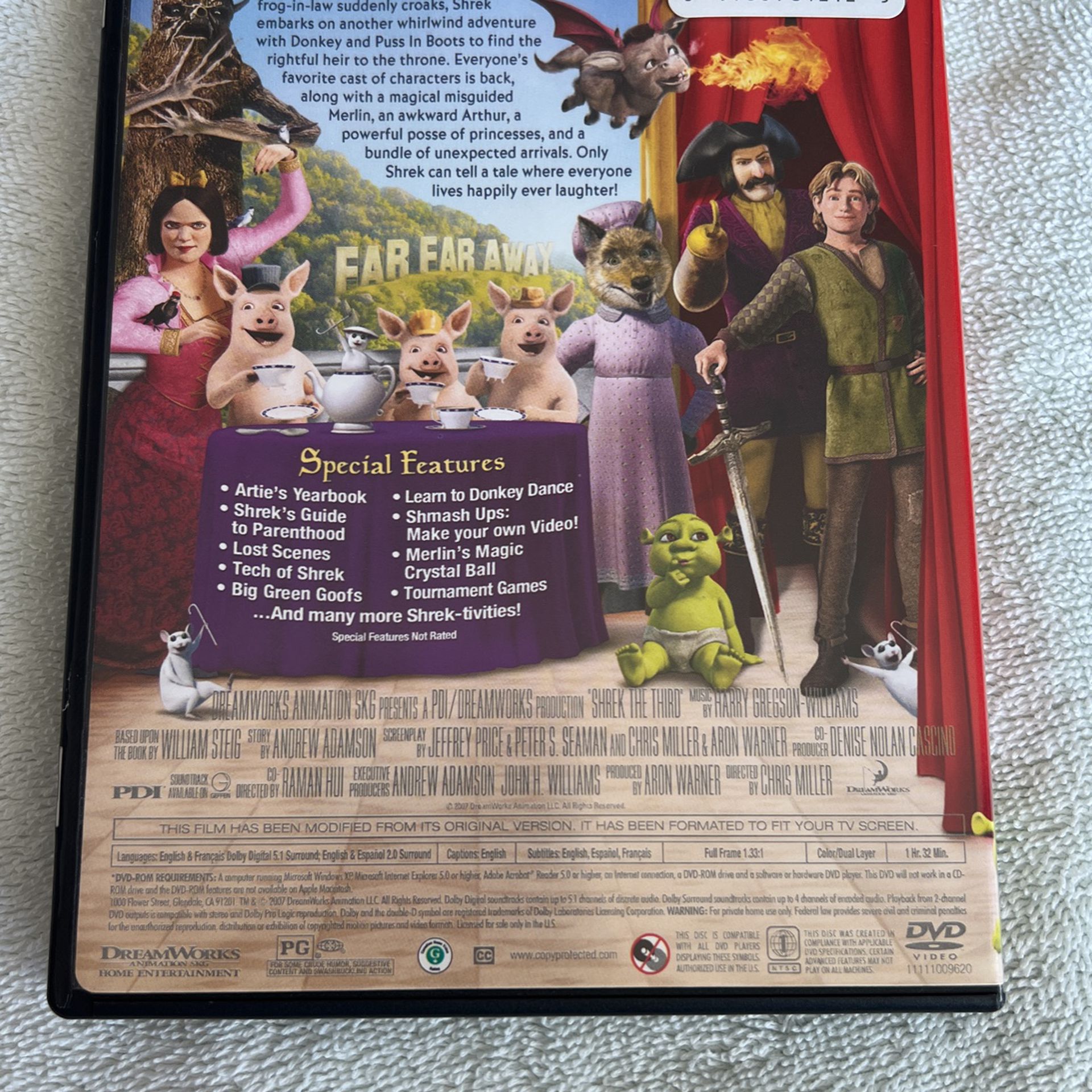 Shrek the Third DVD