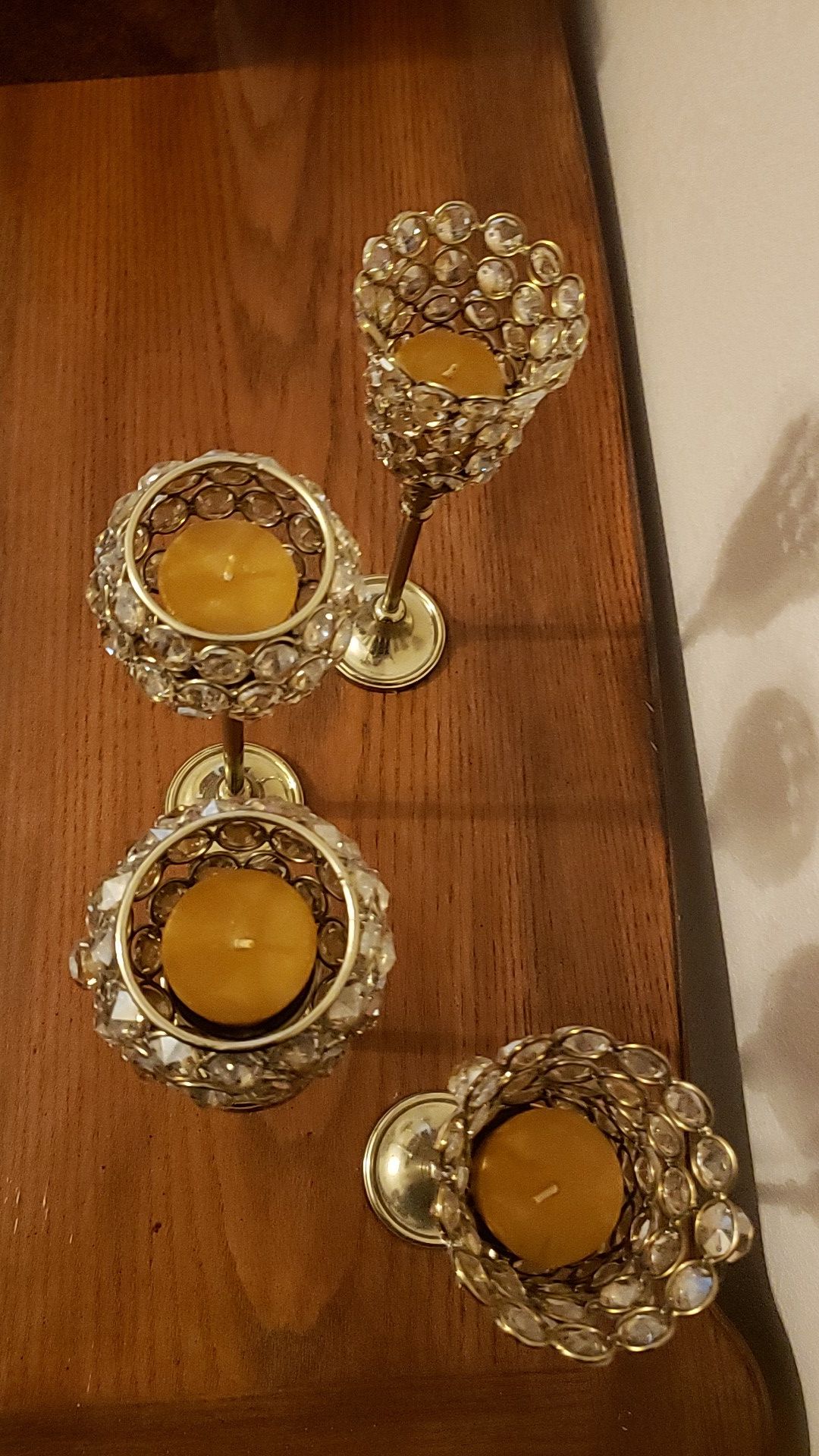 NEW BRASS CANDLE HOLDERS