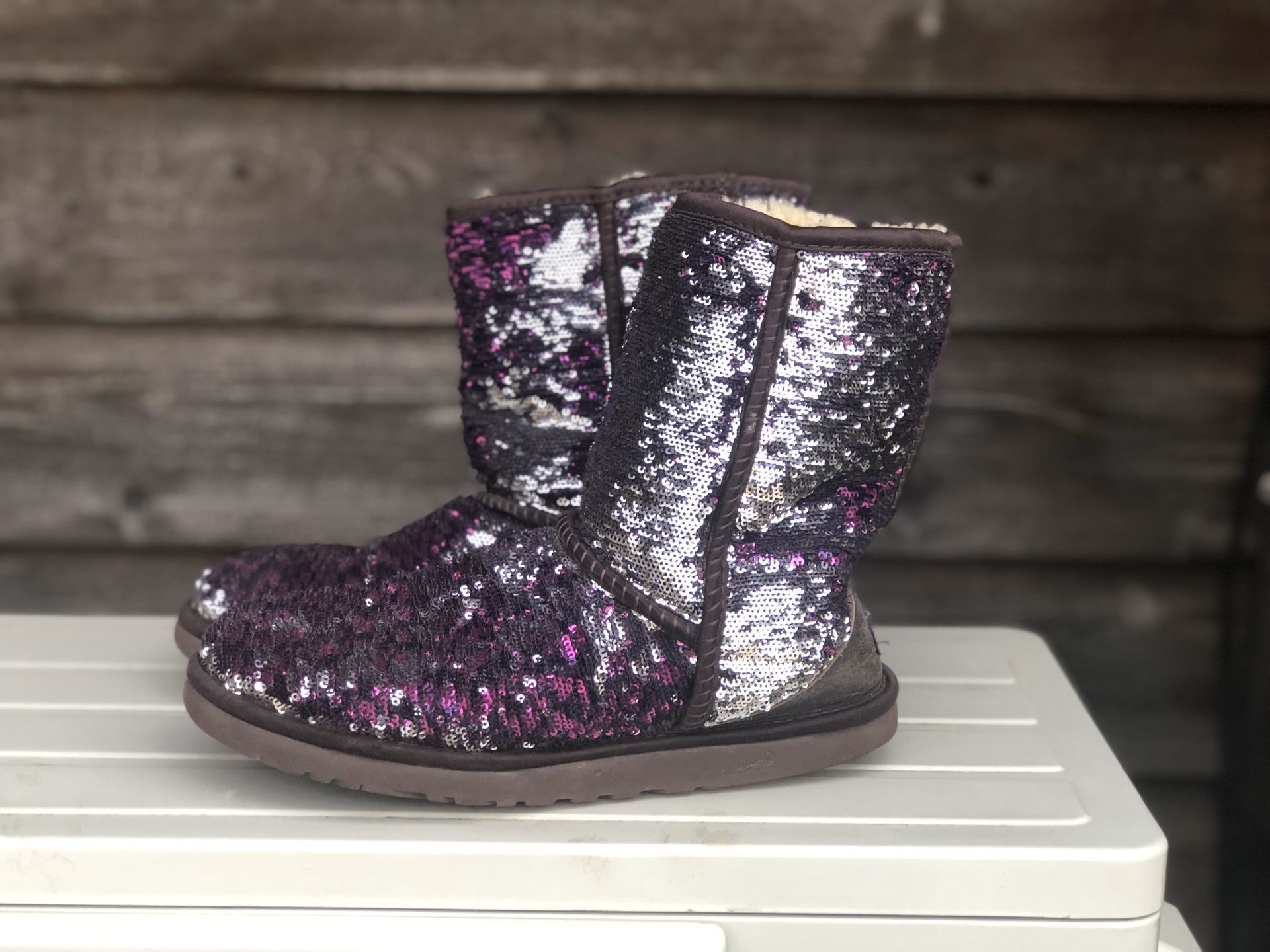 UGG sequin boots size 8