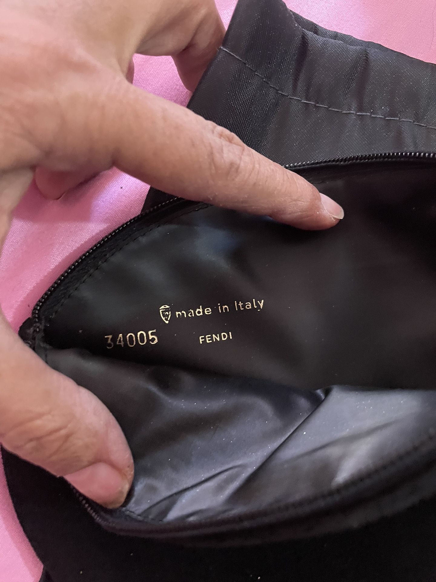Vintage Fendi make up bag an address book