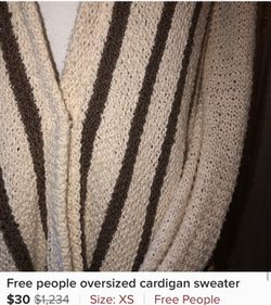 Free people cardigan sweater s/M Thumbnail