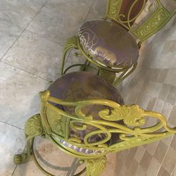 Green/Purple Bar Stool High Chair Thumbnail