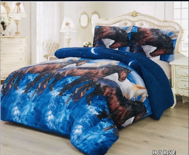 3pc Blanket Borrego Set ~ Queen
