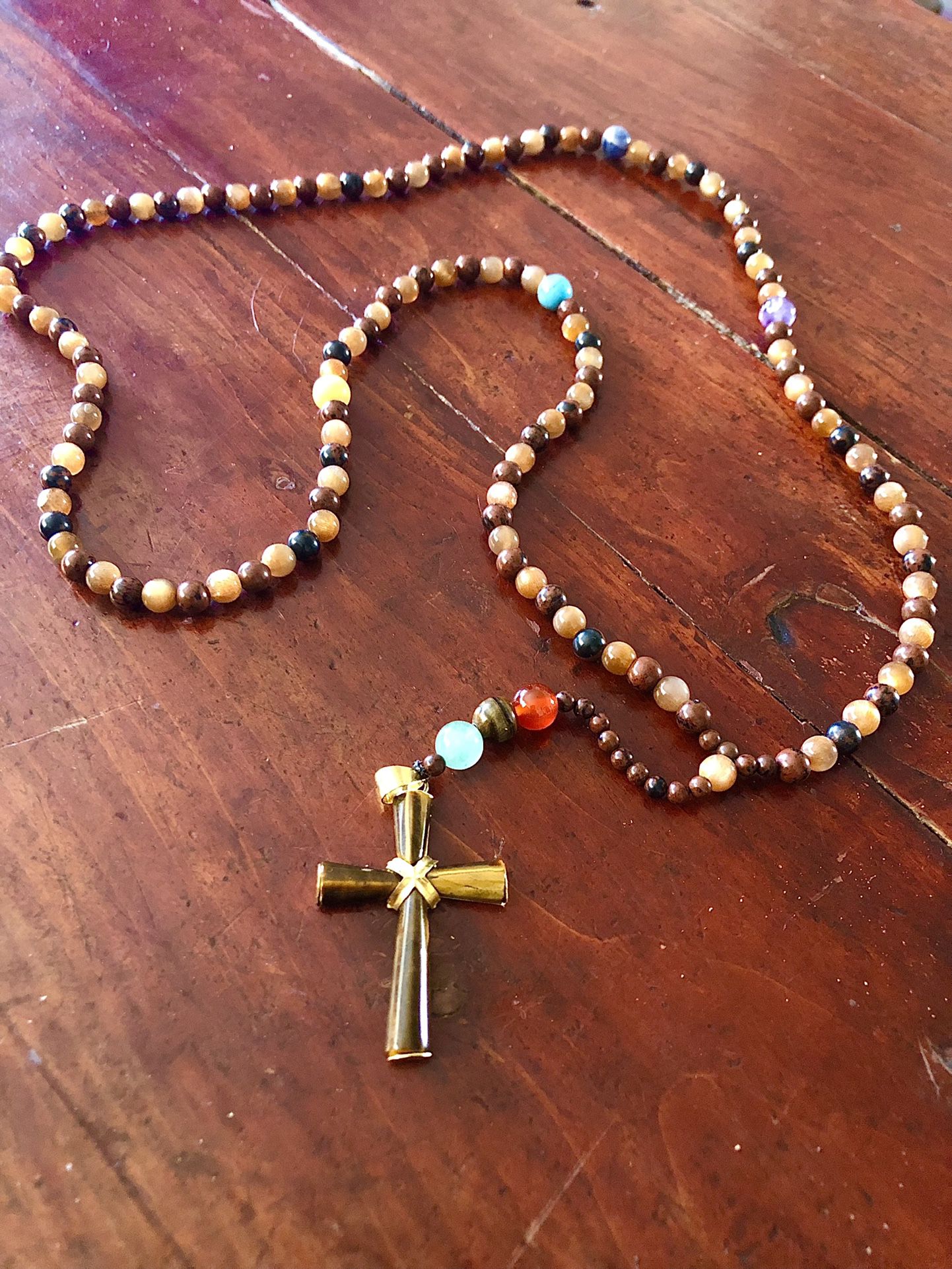 Chakra Beads  Rosary Necklace 
