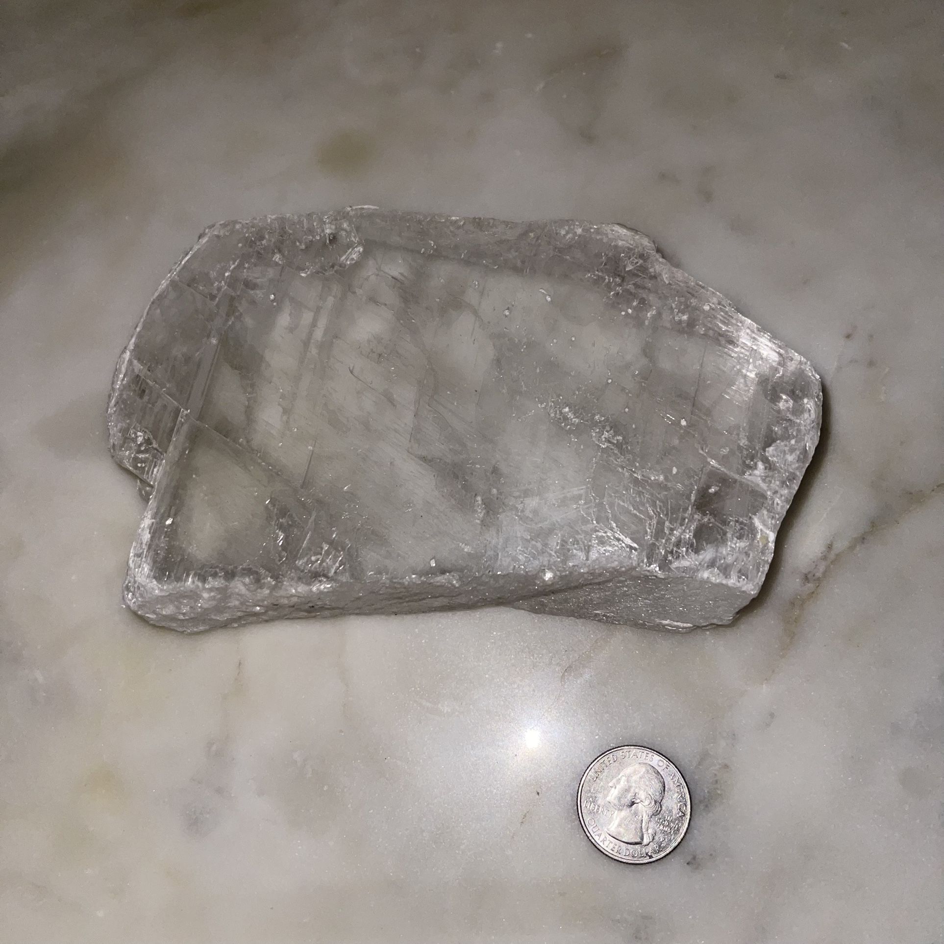 Large Selenite Plate