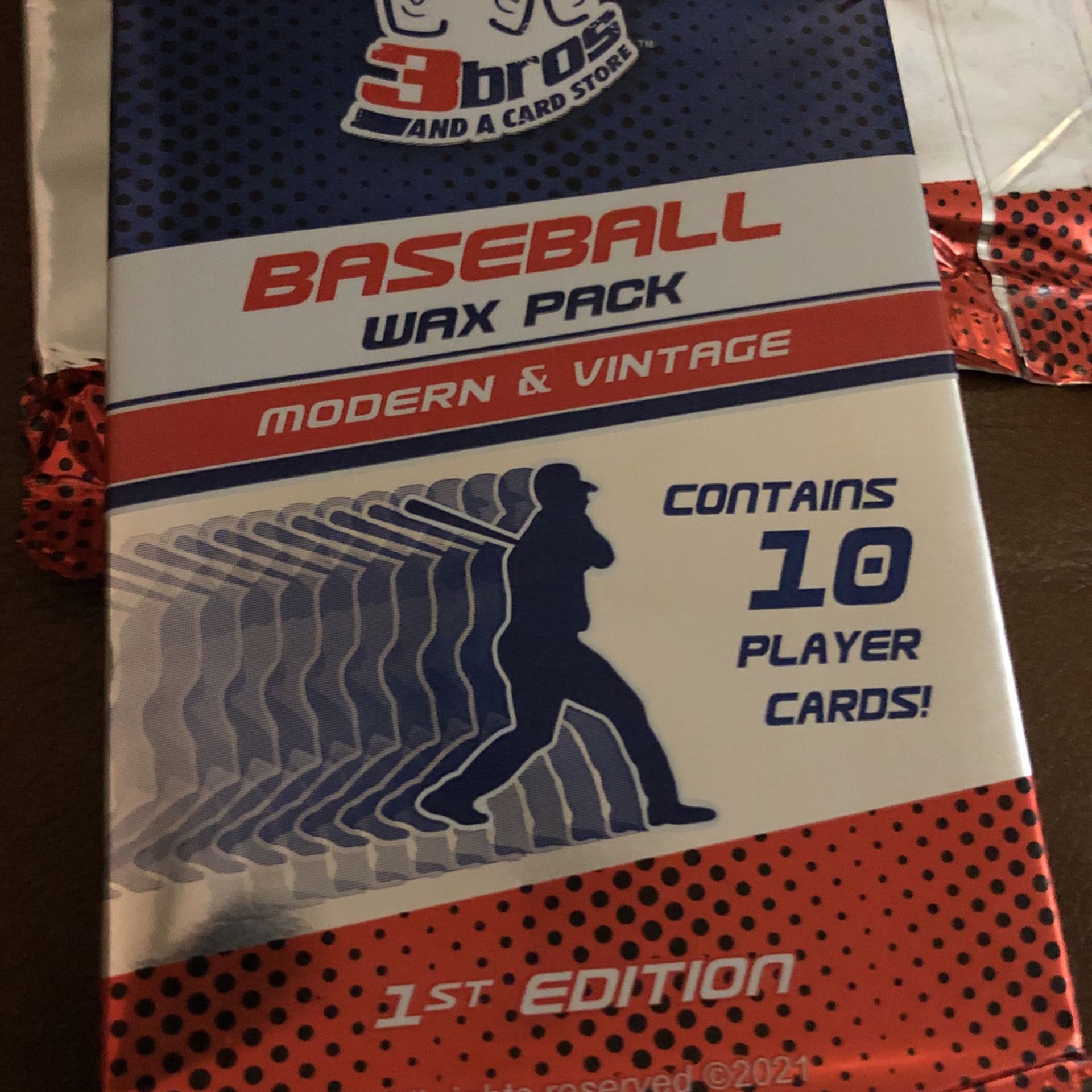 3 Bros And a card store Baseball wax Packs