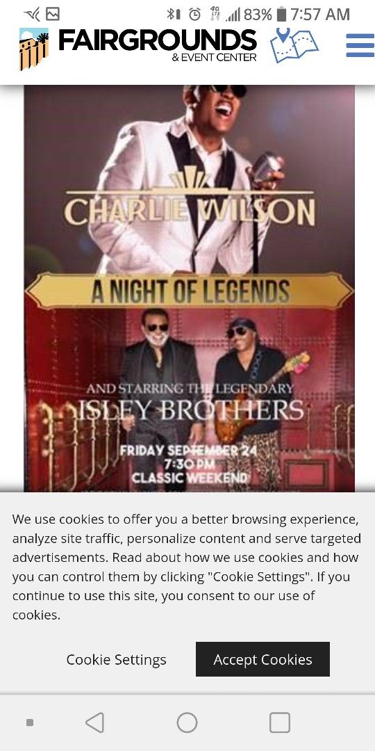 Isley Brothers tickets For Sale