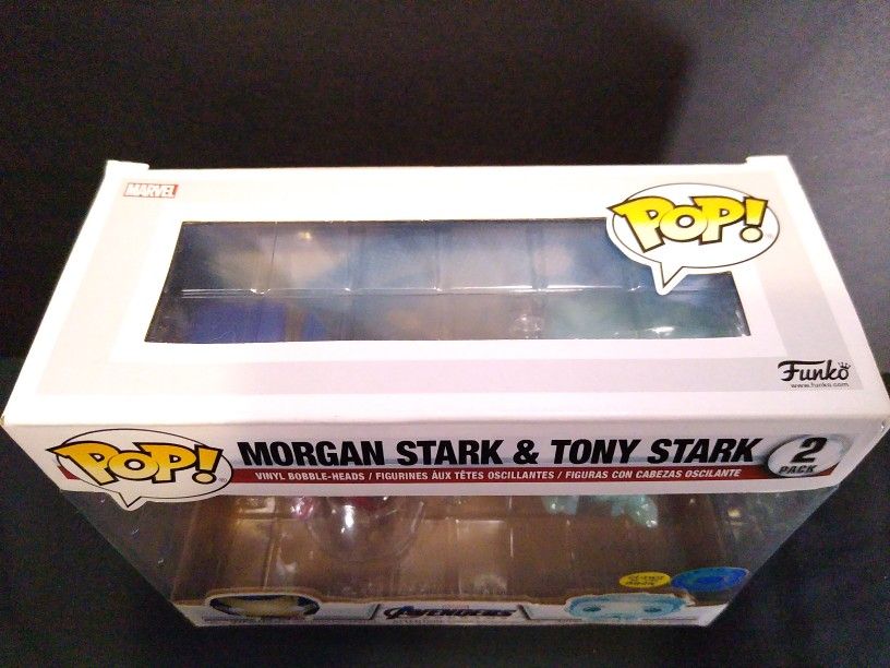 Funko Pop Morgan Stark And Tony Stark Glow In The Dark Exclusive