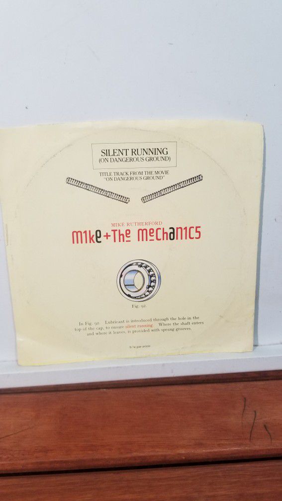 Mike + The Mechanics Silent Running 45 Rpm 1985 ATLANTIC Record