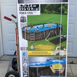 Above Ground Pool, Bestway Brand, New In Box Never Opened, 22 Feet By 12 Feet Thumbnail