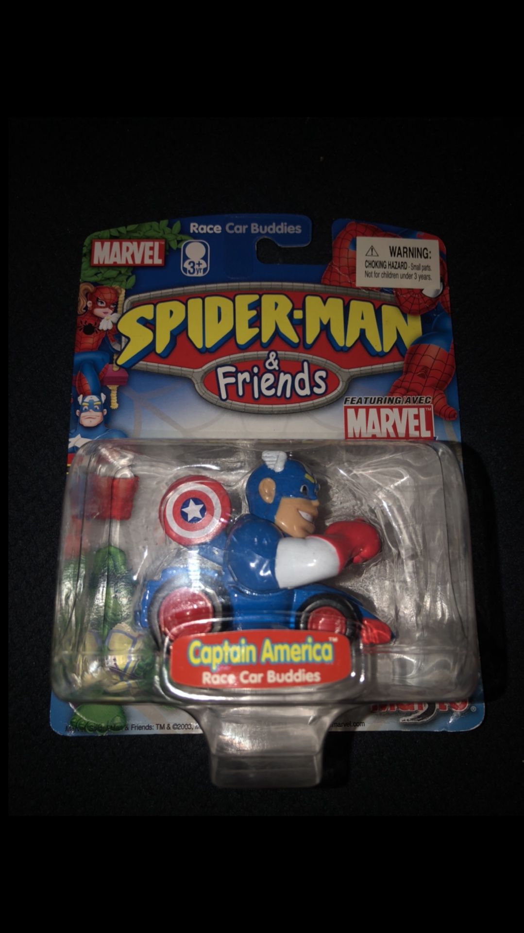 Marvel Spiderman And Friends Race Car Buddies Captain America