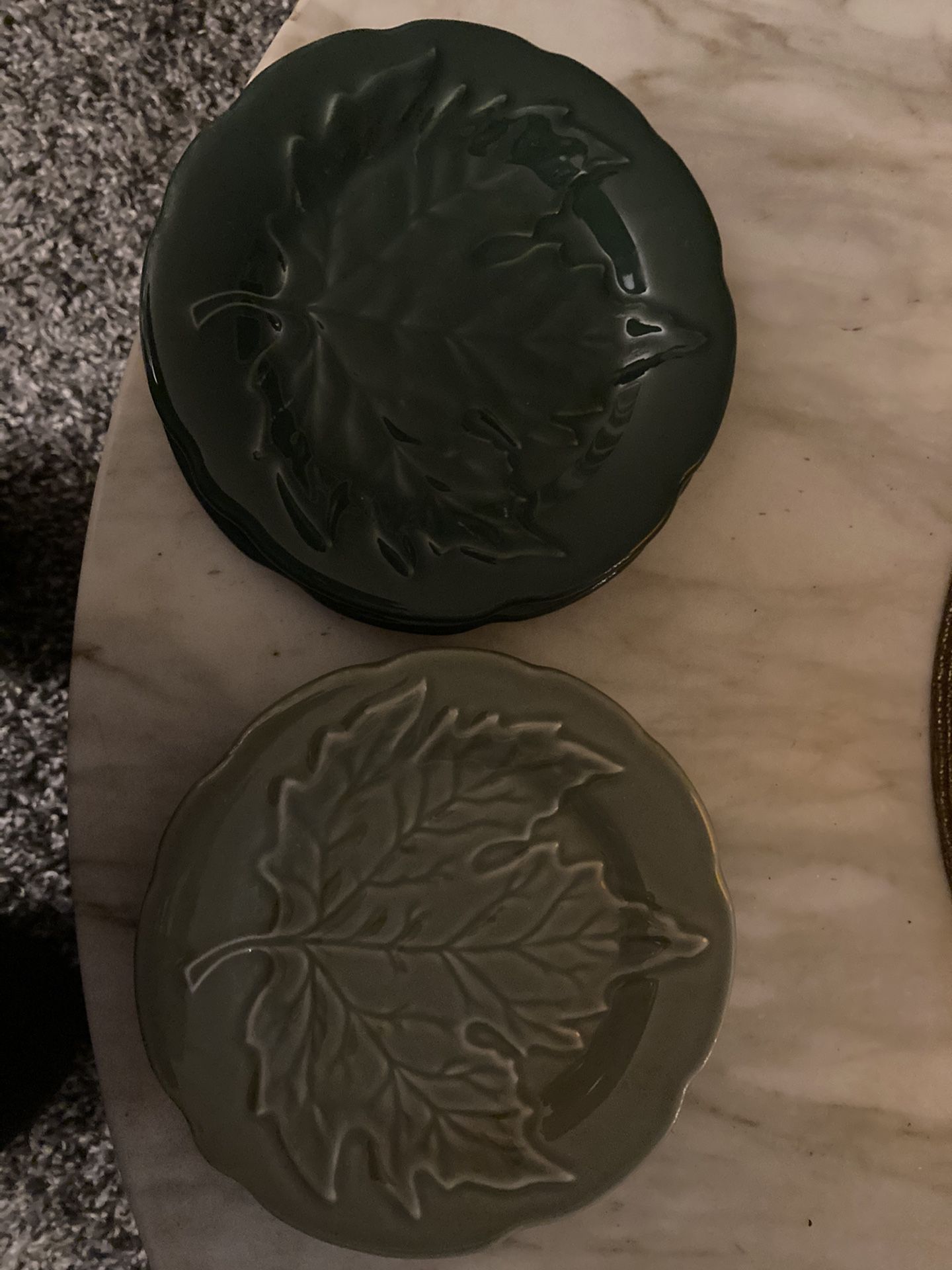 Longaberger Dessert Leaf Plates