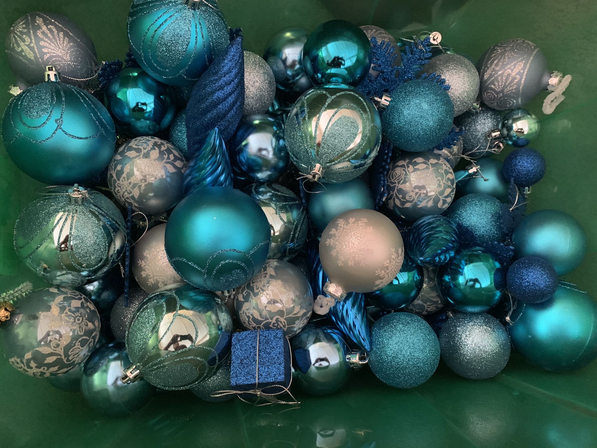 Blue Ornament Set