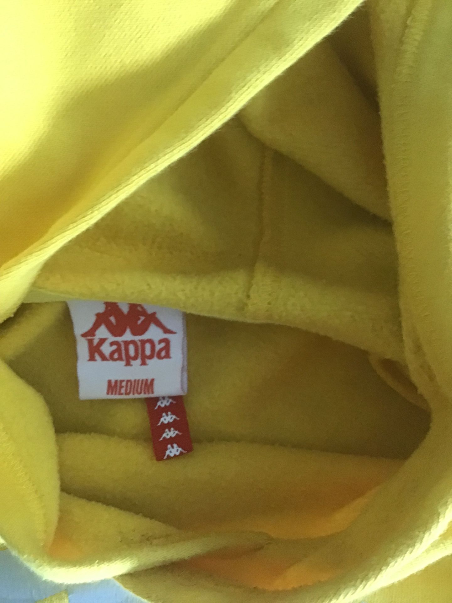 Kappa yellow hoodie