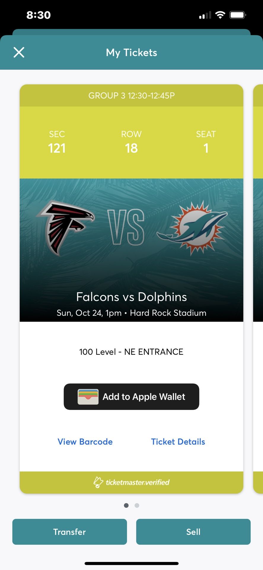 Miami Dolphins Vs Atlanta Falcons Tickets
