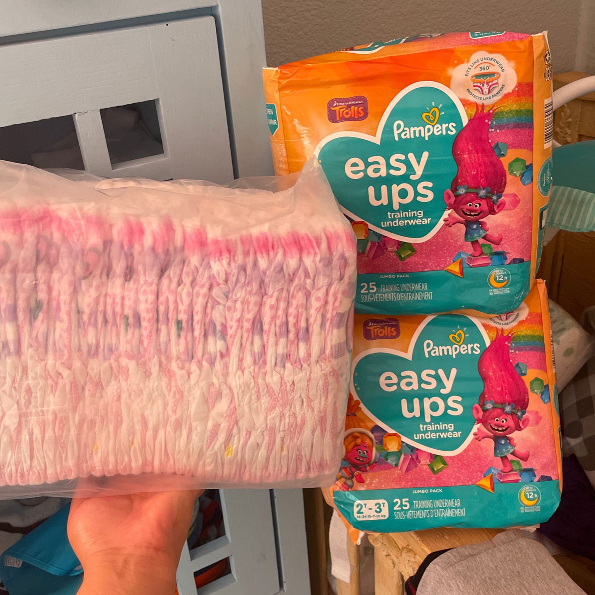 Easy Ups 87 Count Size 2T-3T